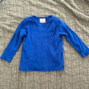 Hanna Andersson blue cotton long sleeve shirt